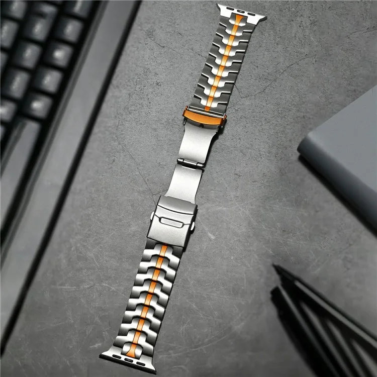 Metal Watch Strap for Apple Watch Series 10 46mm / Ultra 2 Ultra 49mm / Series 9 8 7 45mm / SE (2023) SE (2022) SE 6 5 4 44mm / 3 2 1 42mm