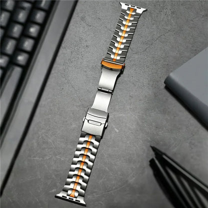 Metal Watch Strap for Apple Watch Series 10 46mm / Ultra 2 Ultra 49mm / Series 9 8 7 45mm / SE (2023) SE (2022) SE 6 5 4 44mm / 3 2 1 42mm