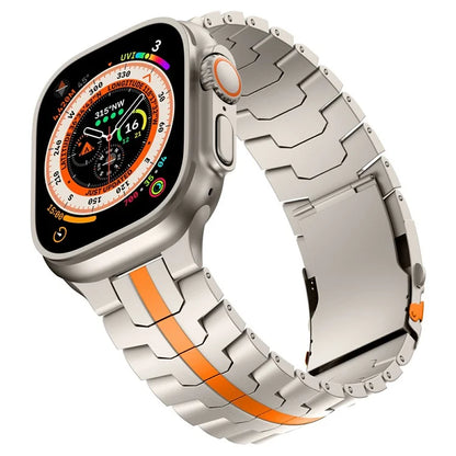Titanium Alloy Watch Strap for Apple Watch Series 10 42mm  /  9 8 7 41mm  /  SE (2023) SE (2022) SE 6 5 4 40mm  /  3 2 1 38mm