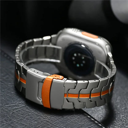 Titanium Alloy Watch Strap for Apple Watch Series 10 42mm  /  9 8 7 41mm  /  SE (2023) SE (2022) SE 6 5 4 40mm  /  3 2 1 38mm