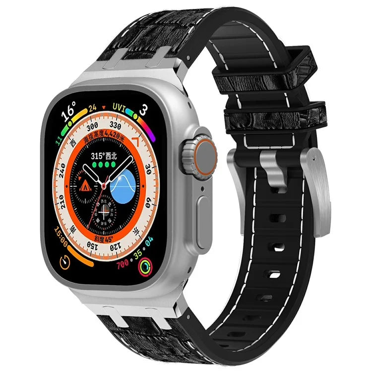 Silicone Band for Apple Watch Series 10 46mm / Ultra 2 Ultra 49mm / Series 9 8 7 45mm / SE (2023) SE (2022) SE 6 5 4 44mm / 3 2 1 42mm