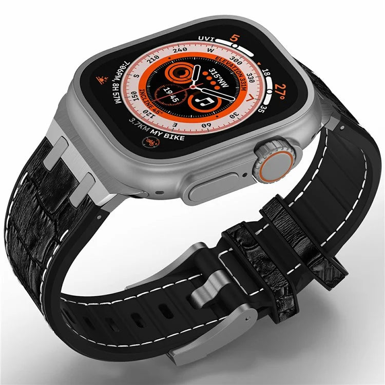Silicone Band for Apple Watch Series 10 46mm / Ultra 2 Ultra 49mm / Series 9 8 7 45mm / SE (2023) SE (2022) SE 6 5 4 44mm / 3 2 1 42mm