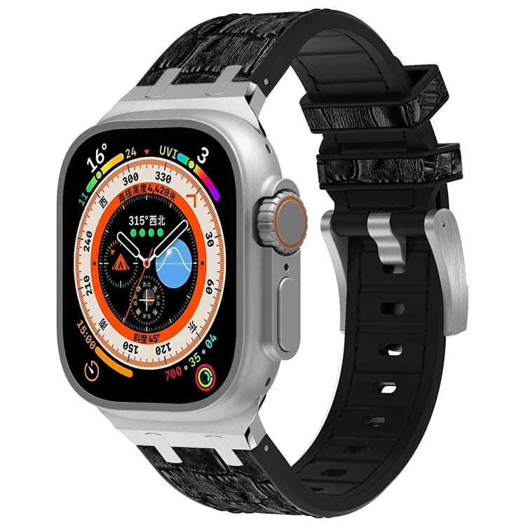 Silicone Band for Apple Watch Series 10 46mm / Ultra 2 Ultra 49mm / Series 9 8 7 45mm / SE (2023) SE (2022) SE 6 5 4 44mm / 3 2 1 42mm