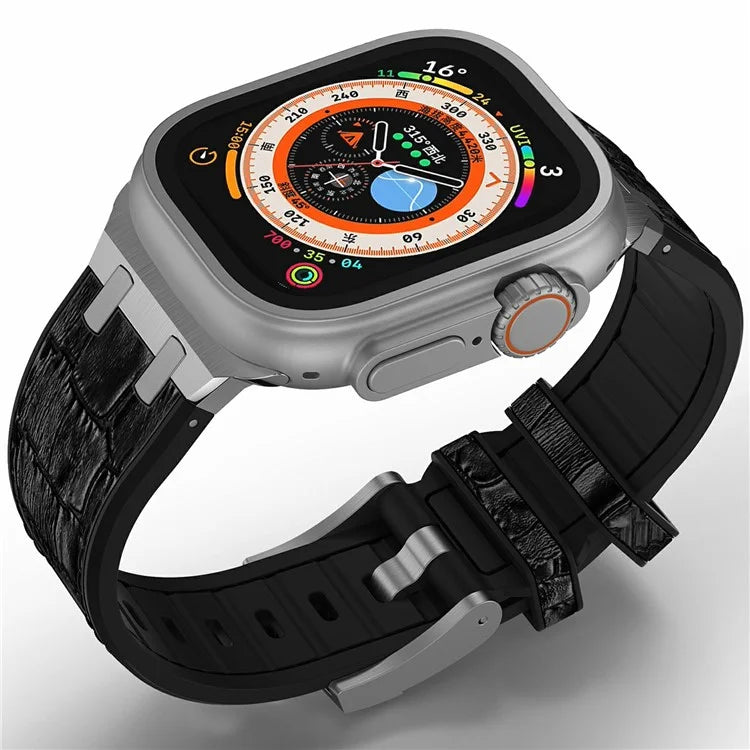 Silicone Band for Apple Watch Series 10 46mm / Ultra 2 Ultra 49mm / Series 9 8 7 45mm / SE (2023) SE (2022) SE 6 5 4 44mm / 3 2 1 42mm