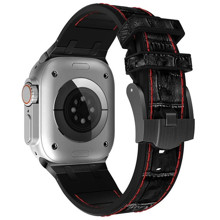 Silicone Band for Apple Watch Series 10 46mm / Ultra 2 Ultra 49mm / Series 9 8 7 45mm / SE (2023) SE (2022) SE 6 5 4 44mm / 3 2 1 42mm