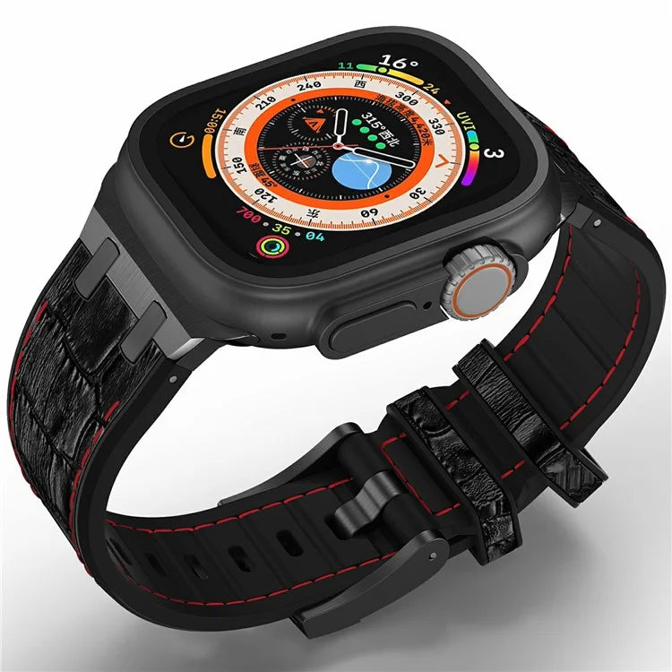 Silicone Band for Apple Watch Series 10 46mm / Ultra 2 Ultra 49mm / Series 9 8 7 45mm / SE (2023) SE (2022) SE 6 5 4 44mm / 3 2 1 42mm