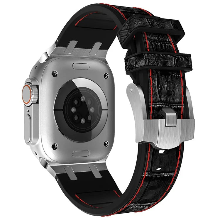 Silicone Band for Apple Watch Series 10 46mm / Ultra 2 Ultra 49mm / Series 9 8 7 45mm / SE (2023) SE (2022) SE 6 5 4 44mm / 3 2 1 42mm