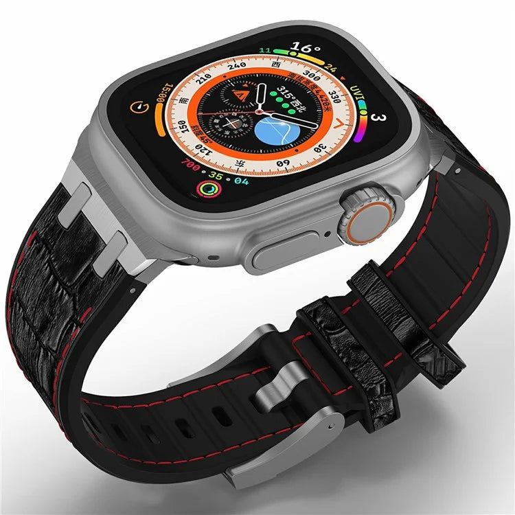 Silicone Band for Apple Watch Series 10 46mm / Ultra 2 Ultra 49mm / Series 9 8 7 45mm / SE (2023) SE (2022) SE 6 5 4 44mm / 3 2 1 42mm