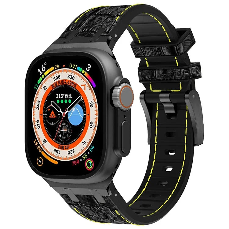 Silicone Band for Apple Watch Series 10 46mm / Ultra 2 Ultra 49mm / Series 9 8 7 45mm / SE (2023) SE (2022) SE 6 5 4 44mm / 3 2 1 42mm