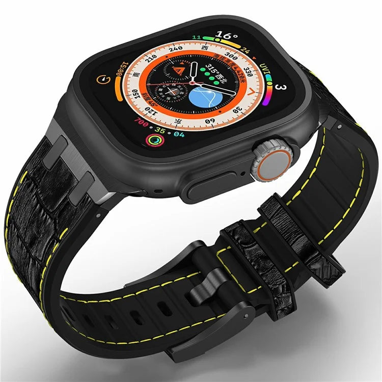 Silicone Band for Apple Watch Series 10 46mm / Ultra 2 Ultra 49mm / Series 9 8 7 45mm / SE (2023) SE (2022) SE 6 5 4 44mm / 3 2 1 42mm