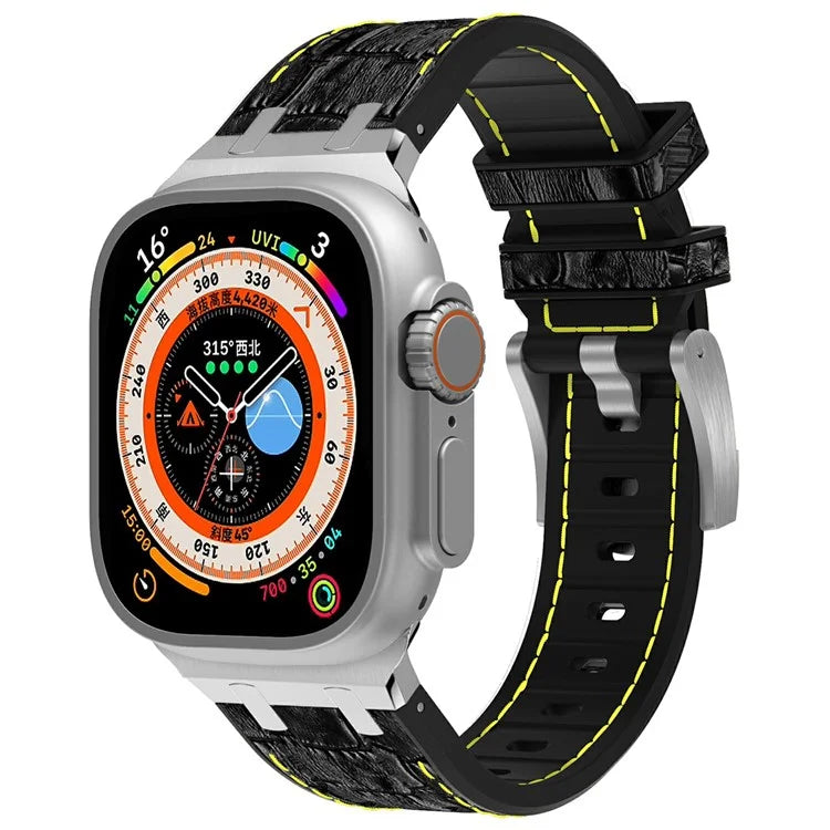 Silicone Band for Apple Watch Series 10 46mm / Ultra 2 Ultra 49mm / Series 9 8 7 45mm / SE (2023) SE (2022) SE 6 5 4 44mm / 3 2 1 42mm