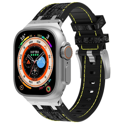 Silicone Band for Apple Watch Series 10 46mm / Ultra 2 Ultra 49mm / Series 9 8 7 45mm / SE (2023) SE (2022) SE 6 5 4 44mm / 3 2 1 42mm