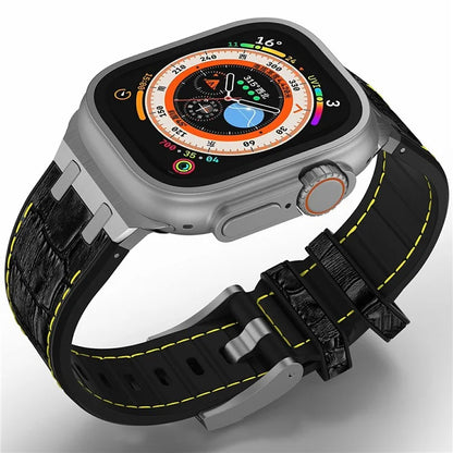 Silicone Band for Apple Watch Series 10 46mm / Ultra 2 Ultra 49mm / Series 9 8 7 45mm / SE (2023) SE (2022) SE 6 5 4 44mm / 3 2 1 42mm