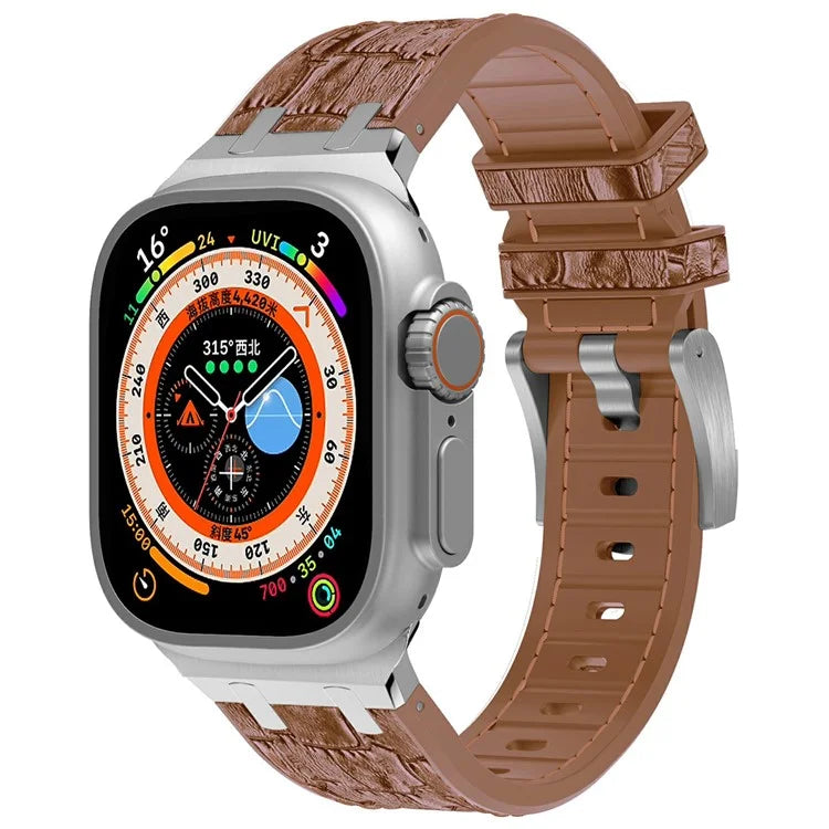 Silicone Band for Apple Watch Series 10 46mm / Ultra 2 Ultra 49mm / Series 9 8 7 45mm / SE (2023) SE (2022) SE 6 5 4 44mm / 3 2 1 42mm