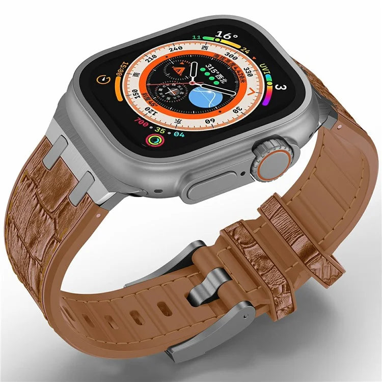Silicone Band for Apple Watch Series 10 46mm / Ultra 2 Ultra 49mm / Series 9 8 7 45mm / SE (2023) SE (2022) SE 6 5 4 44mm / 3 2 1 42mm