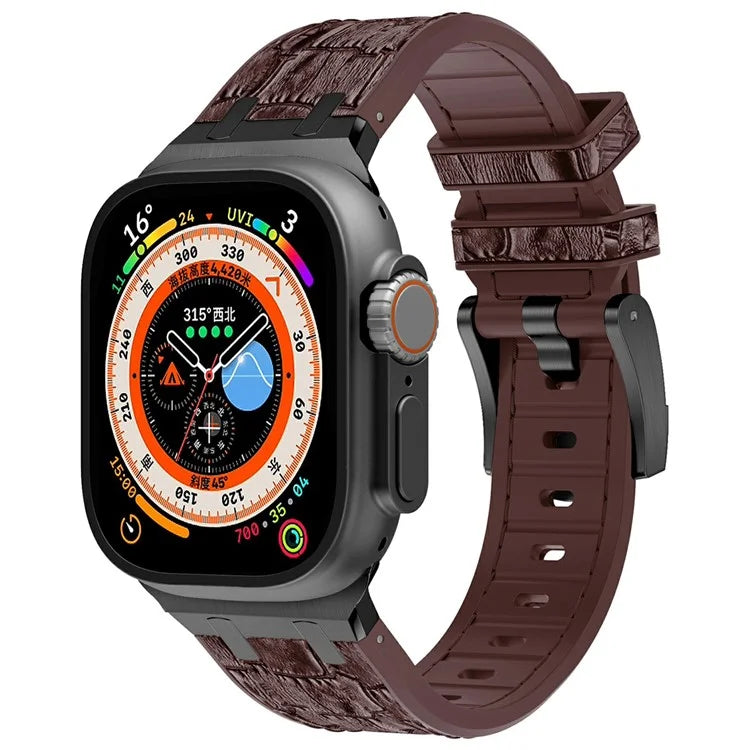 Silicone Band for Apple Watch Series 10 46mm / Ultra 2 Ultra 49mm / Series 9 8 7 45mm / SE (2023) SE (2022) SE 6 5 4 44mm / 3 2 1 42mm