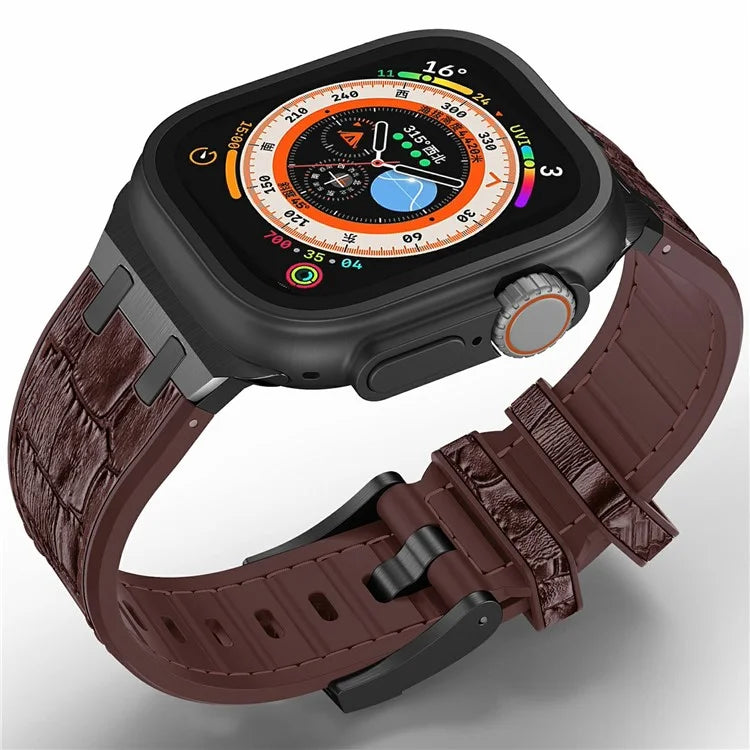 Silicone Band for Apple Watch Series 10 46mm / Ultra 2 Ultra 49mm / Series 9 8 7 45mm / SE (2023) SE (2022) SE 6 5 4 44mm / 3 2 1 42mm