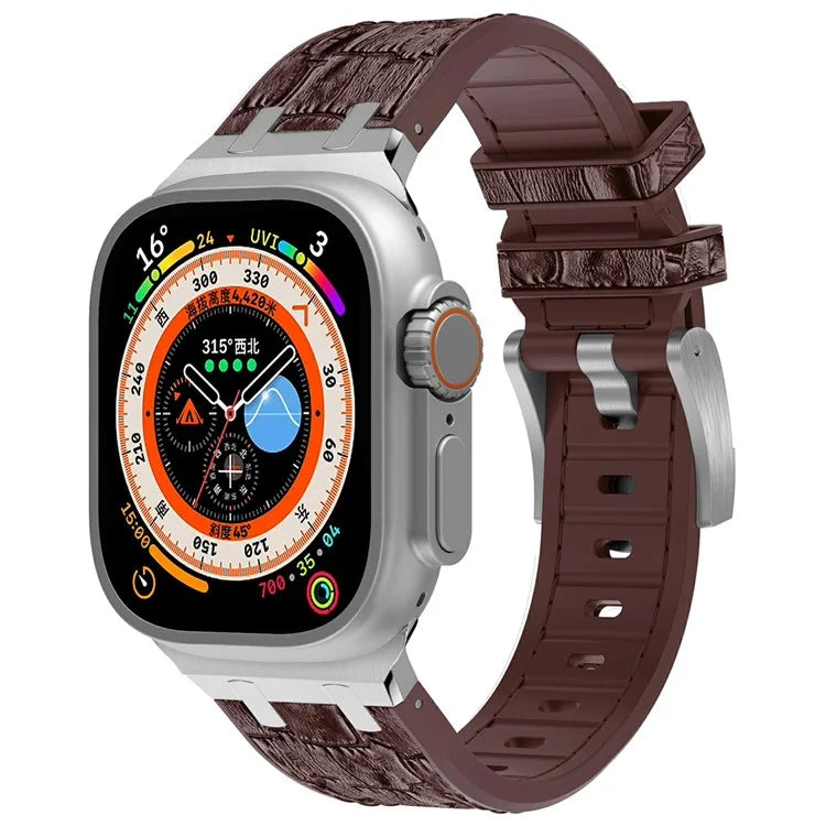 Silicone Band for Apple Watch Series 10 46mm / Ultra 2 Ultra 49mm / Series 9 8 7 45mm / SE (2023) SE (2022) SE 6 5 4 44mm / 3 2 1 42mm