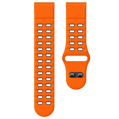 For Garmin Fenix 8 47mm / Fenix E 47mm Silicone Watchband Quick Release Buckle Dual Color Watch Strap