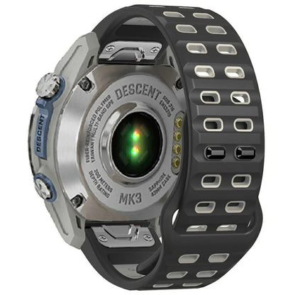 For Garmin Fenix 8 47mm / Fenix E 47mm Silicone Watchband Quick Release Buckle Dual Color Watch Strap