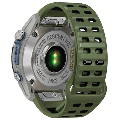 For Garmin Fenix 8 47mm / Fenix E 47mm Silicone Watchband Quick Release Buckle Dual Color Watch Strap