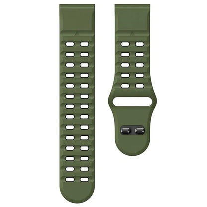 For Garmin Fenix 8 47mm / Fenix E 47mm Silicone Watchband Quick Release Buckle Dual Color Watch Strap