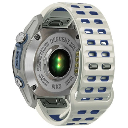 For Garmin Fenix 8 47mm / Fenix E 47mm Silicone Watchband Quick Release Buckle Dual Color Watch Strap