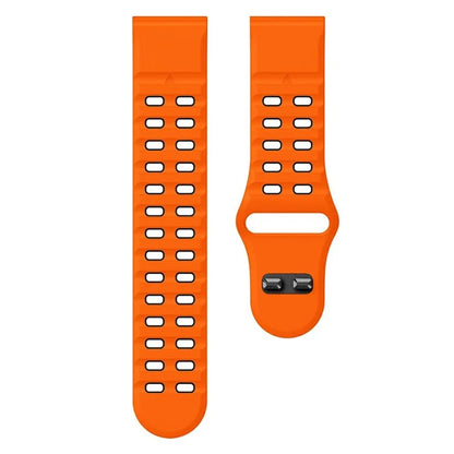For Garmin Fenix 8 51mm / Enduro 3 / Enduro 2 Silicone Watchband Quick Release Buckle Dual Color Watch Strap