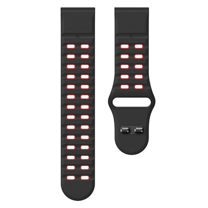For Garmin Fenix 8 51mm / Enduro 3 / Enduro 2 Silicone Watchband Quick Release Buckle Dual Color Watch Strap