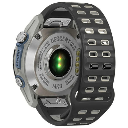 For Garmin Fenix 8 51mm / Enduro 3 / Enduro 2 Silicone Watchband Quick Release Buckle Dual Color Watch Strap