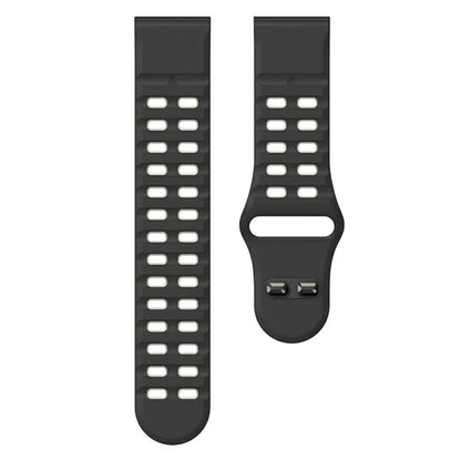 For Garmin Fenix 8 51mm / Enduro 3 / Enduro 2 Silicone Watchband Quick Release Buckle Dual Color Watch Strap