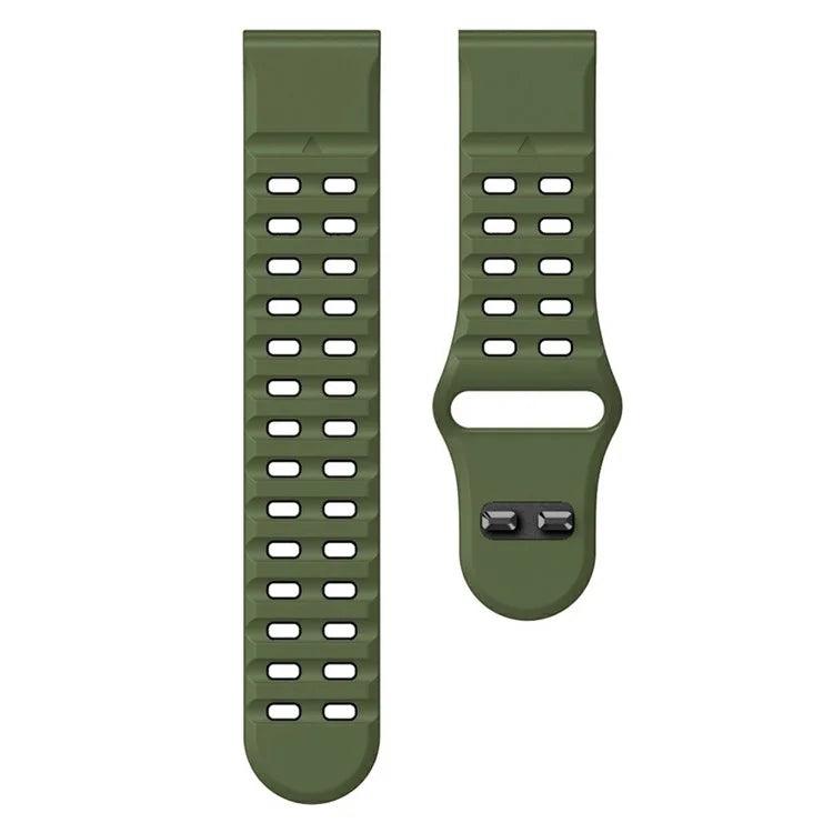 For Garmin Fenix 8 51mm / Enduro 3 / Enduro 2 Silicone Watchband Quick Release Buckle Dual Color Watch Strap