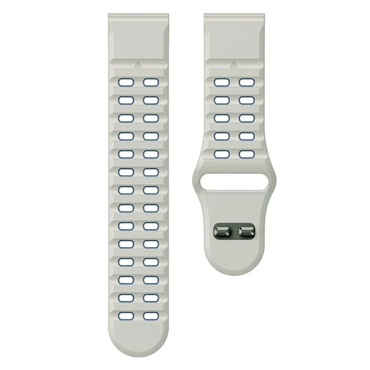 For Garmin Fenix 8 51mm / Enduro 3 / Enduro 2 Silicone Watchband Quick Release Buckle Dual Color Watch Strap