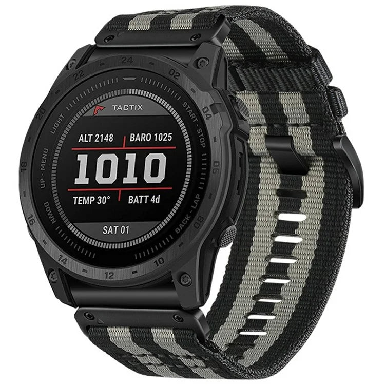 Watchband for Garmin Fenix 8 / Fenix E 47mm / Epix Gen2 / Descent G1 Universal 22mm Quick Release Nylon Canvas Watch Strap