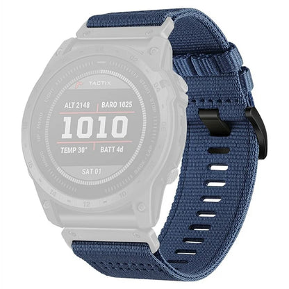 Watchband for Garmin Fenix 8 / Fenix E 47mm / Epix Gen2 / Descent G1 Universal 22mm Quick Release Nylon Canvas Watch Strap