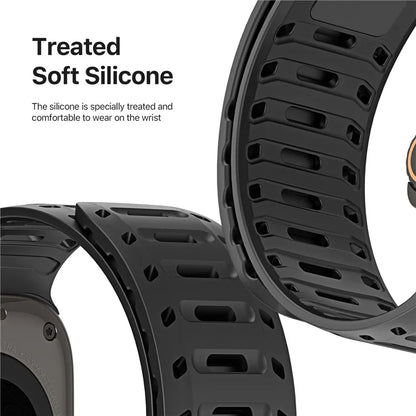DUX DUCIS For Apple Watch Series 10 46mm / Ultra 2 Ultra 49mm / 9 8 7 45mm / SE (2023) SE (2022) SE 6 5 4 44mm / 3 2 1 42mm Silicone Strap