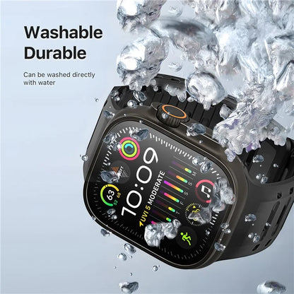 DUX DUCIS For Apple Watch Series 10 46mm / Ultra 2 Ultra 49mm / 9 8 7 45mm / SE (2023) SE (2022) SE 6 5 4 44mm / 3 2 1 42mm Silicone Strap
