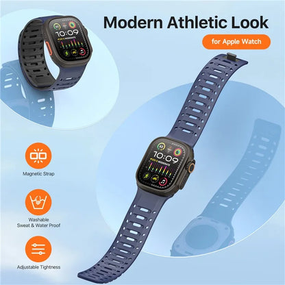 DUX DUCIS For Apple Watch Series 10 46mm / Ultra 2 Ultra 49mm / 9 8 7 45mm / SE (2023) SE (2022) SE 6 5 4 44mm / 3 2 1 42mm Silicone Strap