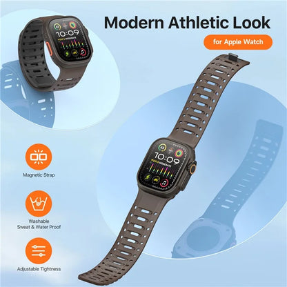 DUX DUCIS For Apple Watch Series 10 46mm / Ultra 2 Ultra 49mm / 9 8 7 45mm / SE (2023) SE (2022) SE 6 5 4 44mm / 3 2 1 42mm Silicone Strap
