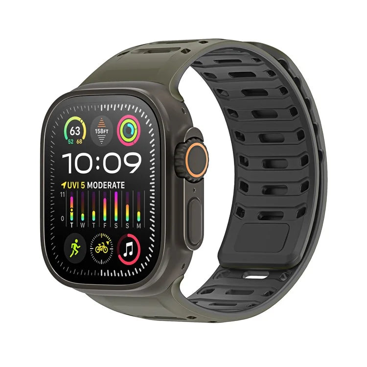 DUX DUCIS For Apple Watch Series 10 46mm / Ultra 2 Ultra 49mm / 9 8 7 45mm / SE (2023) SE (2022) SE 6 5 4 44mm / 3 2 1 42mm Silicone Strap