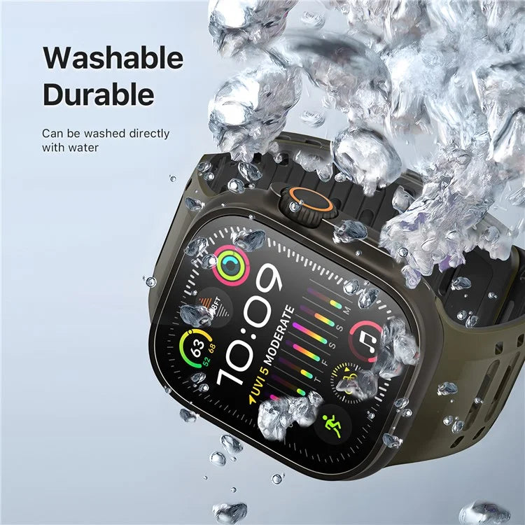 DUX DUCIS For Apple Watch Series 10 46mm / Ultra 2 Ultra 49mm / 9 8 7 45mm / SE (2023) SE (2022) SE 6 5 4 44mm / 3 2 1 42mm Silicone Strap