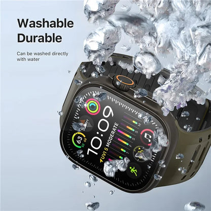 DUX DUCIS For Apple Watch Series 10 46mm / Ultra 2 Ultra 49mm / 9 8 7 45mm / SE (2023) SE (2022) SE 6 5 4 44mm / 3 2 1 42mm Silicone Strap