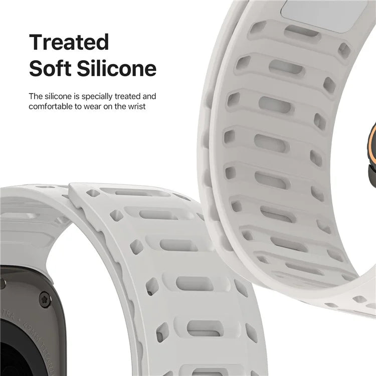 DUX DUCIS For Apple Watch Series 10 46mm / Ultra 2 Ultra 49mm / 9 8 7 45mm / SE (2023) SE (2022) SE 6 5 4 44mm / 3 2 1 42mm Silicone Strap