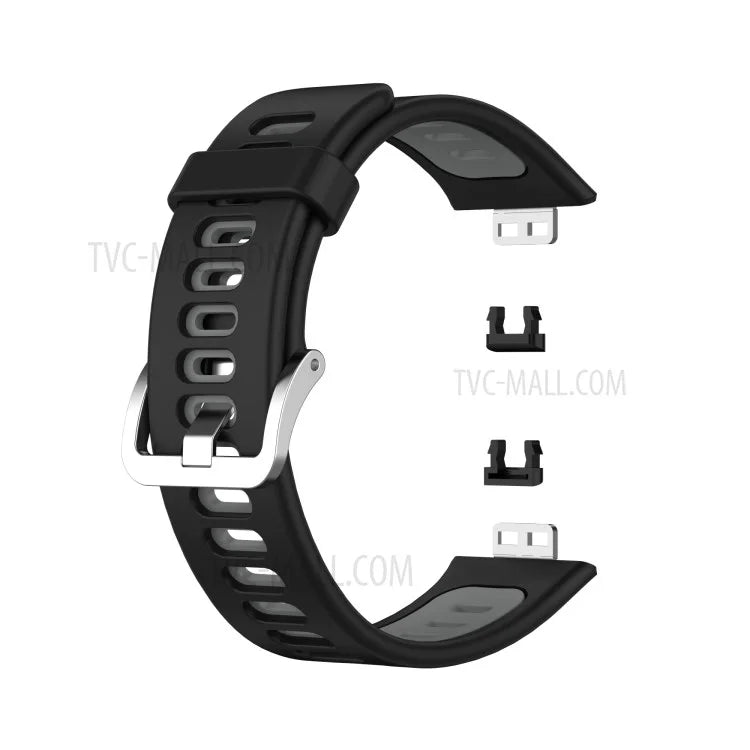 Soft Silicone Dual Color Watch Strap for Huawei Watch Fit