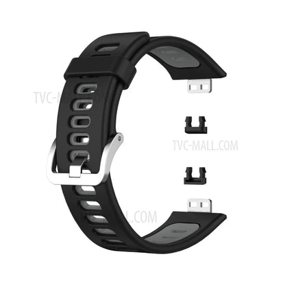 Soft Silicone Dual Color Watch Strap for Huawei Watch Fit