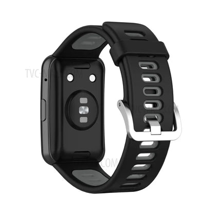 Soft Silicone Dual Color Watch Strap for Huawei Watch Fit