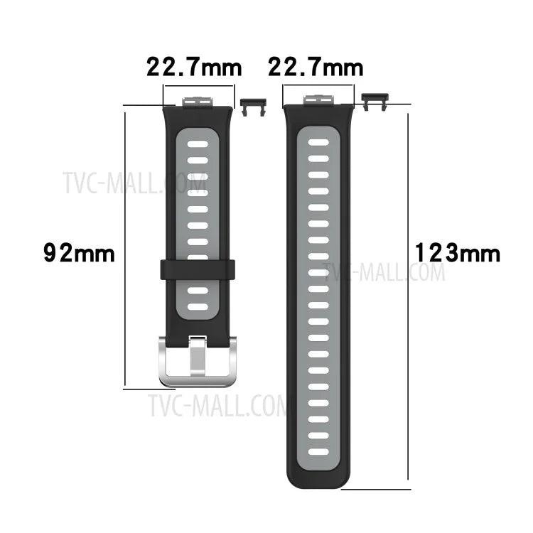 Soft Silicone Dual Color Watch Strap for Huawei Watch Fit