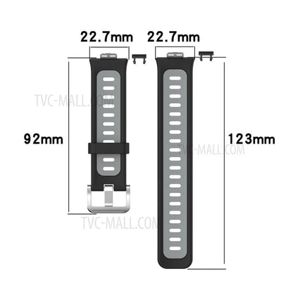 Soft Silicone Dual Color Watch Strap for Huawei Watch Fit