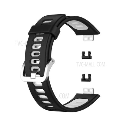 Soft Silicone Dual Color Watch Strap for Huawei Watch Fit