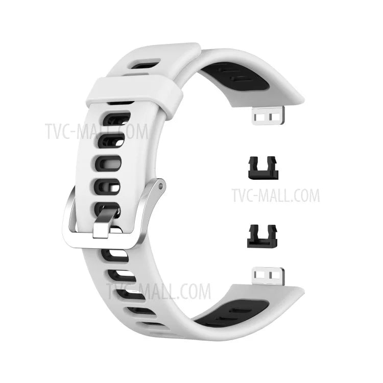 Soft Silicone Dual Color Watch Strap for Huawei Watch Fit